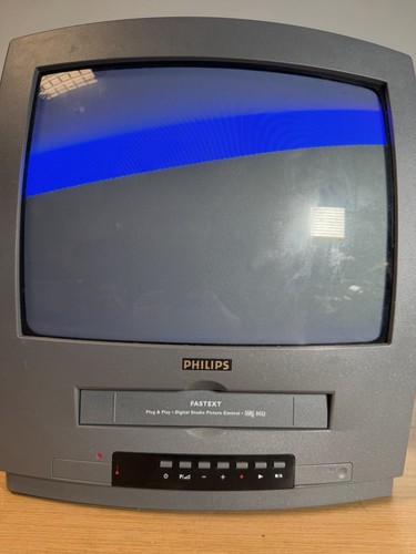 Philips crt vcr combo - 14", tv